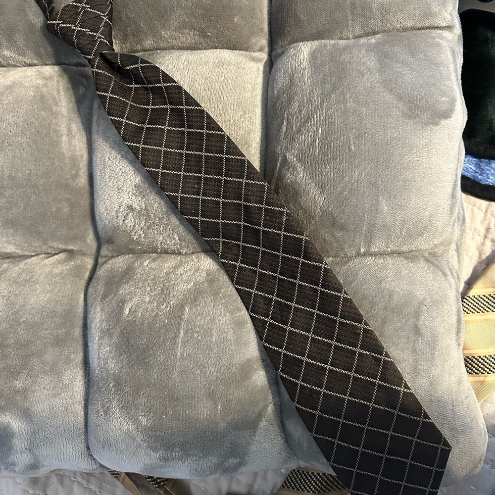 Clamp on neck tie